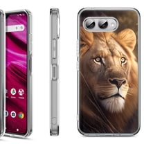 Shockproof Phone Case for T-Mobile Revvl 8, by OneToughShield - Lion