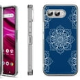 thumbnail image 1 of Shockproof Phone Case for T-Mobile Revvl 8, by OneToughShield - Mandala / Blue, 1 of 5