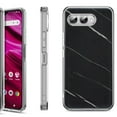 thumbnail image 1 of Shockproof Phone Case for T-Mobile Revvl 8, by OneToughShield - Marble / Black, 1 of 5