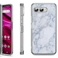 thumbnail image 1 of Shockproof Phone Case for T-Mobile Revvl 8, by OneToughShield - Marble / Clouds, 1 of 5