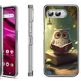 thumbnail image 1 of Shockproof Phone Case for T-Mobile Revvl 8, by OneToughShield - Owl Reading, 1 of 5