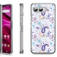 thumbnail image 1 of Shockproof Phone Case for T-Mobile Revvl 8, by OneToughShield - Paisley Purple, 1 of 5
