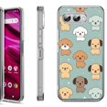 thumbnail image 1 of Shockproof Phone Case for T-Mobile Revvl 8, by OneToughShield - Puppies, 1 of 5
