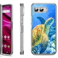 thumbnail image 1 of Shockproof Phone Case for T-Mobile Revvl 8, by OneToughShield - Sea Turtle, 1 of 5