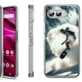 thumbnail image 1 of Shockproof Phone Case for T-Mobile Revvl 8, by OneToughShield - Snowboarding, 1 of 5