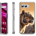thumbnail image 1 of Shockproof Phone Case for T-Mobile Revvl 8, by OneToughShield - Tiger, 1 of 5
