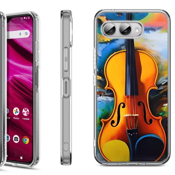Shockproof Phone Case for T-Mobile Revvl 8, by OneToughShield - Violin