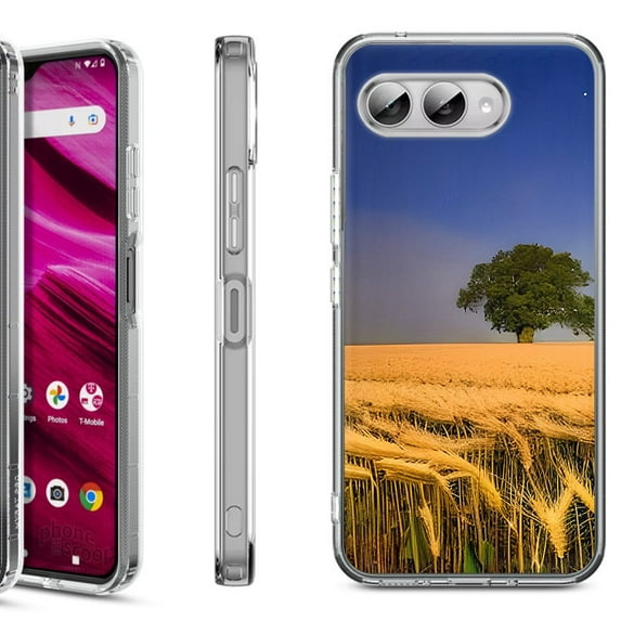 Shockproof Phone Case for T-Mobile Revvl 8, by OneToughShield - Wheatfield