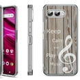 thumbnail image 1 of Shockproof Phone Case for T-Mobile Revvl 8, by OneToughShield - Wood/Music, 1 of 5