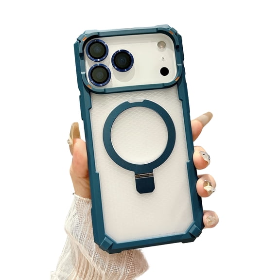 Shockproof Phone Case with Adjustable Kickstand, Anti-Fingerprint & Oil-Resistant Coating for Smartphone