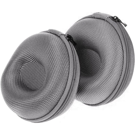 Shockproof Portable EVA Hard Shell Small Carrying Case, 10cm / 3.9 Inch Round Mesh Storage Bag for Earbud Smart Watch Tiny Accessories