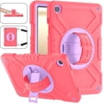 thumbnail image 1 of Shockproof Protective Case for Samsung Galaxy Tab A11+/ A11 Plus 11" 2026(SM-X230/X236), Rugged Heavy Duty Cover with 360° Rotating Kickstand, Adjustable Shoulder Strap,Pink, 1 of 8
