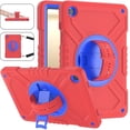 thumbnail image 1 of Shockproof Protective Case for Samsung Galaxy Tab A11+/ A11 Plus 11" 2026(SM-X230/X236), Rugged Heavy Duty Cover with 360° Rotating Kickstand, Adjustable Shoulder Strap,Red Blue, 1 of 8