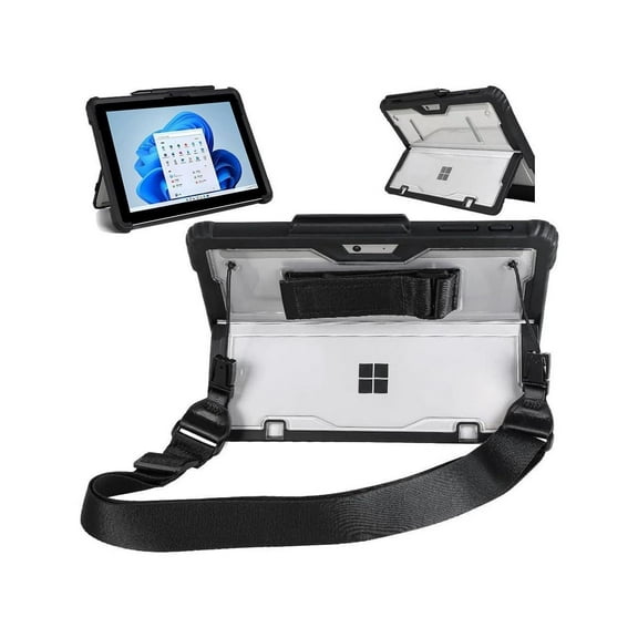 Shockproof Protective Case for 13 inch Microsoft Surface Pro 10 2024 / Surface Pro 9 2022 with Stand, Hand/Shoulder Strap Strap, Pen Holder