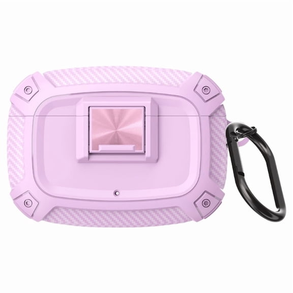Shockproof Protective Case for Beats Studio Buds/+ Earbuds Shell Guard with Secure Lock Design and Carabiner Keychain