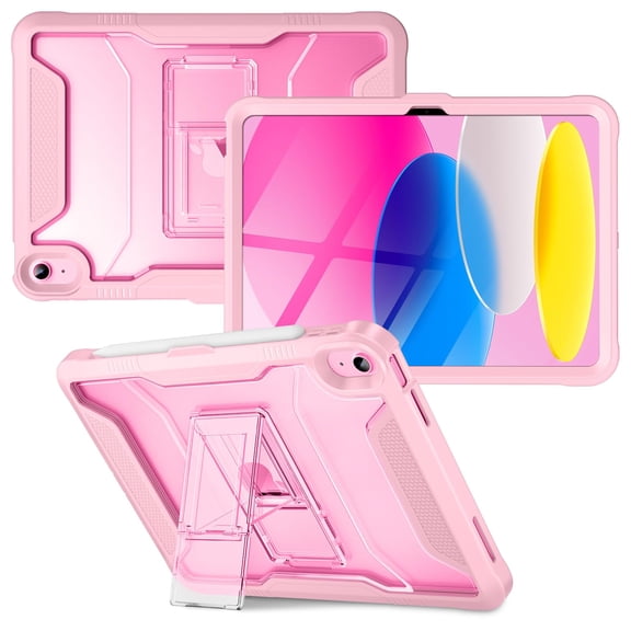 Shockproof Protective Case with Kickstand and Matte Frosted Back