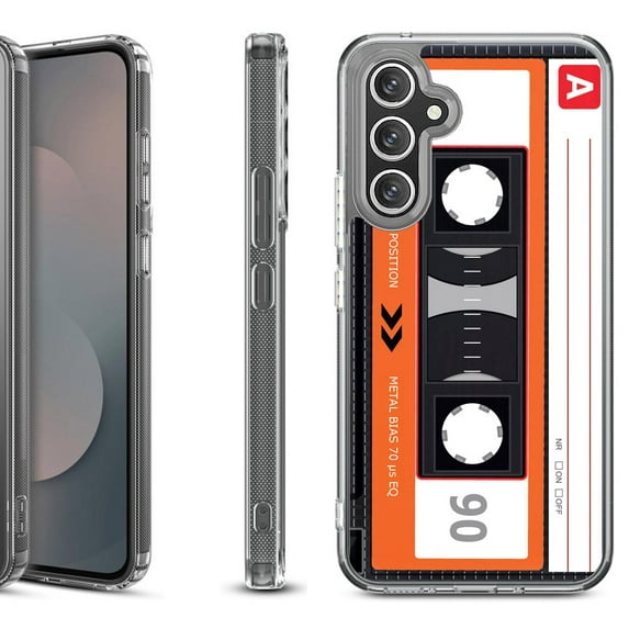 Shockproof Protective Phone Case Cover for Samsung Galaxy A17 5G, by OneToughShield - Cassette Orange