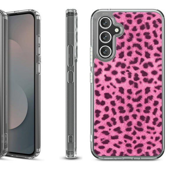 Shockproof Protective Phone Case Cover for Samsung Galaxy A17 5G, by OneToughShield - Cheetah Pink
