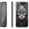 thumbnail image 1 of Shockproof Protective Phone Case Cover for Samsung Galaxy A17 5G, by OneToughShield - Cyberpunk Cat, 1 of 5