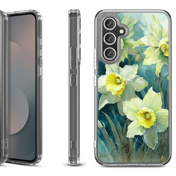 Shockproof Protective Phone Case Cover for Samsung Galaxy A17 5G, by OneToughShield - Daffodils