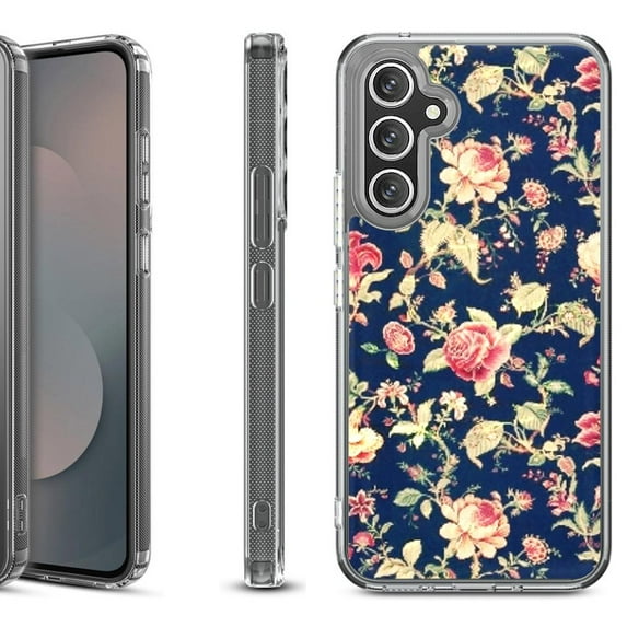 Shockproof Protective Phone Case Cover for Samsung Galaxy A17 5G, by OneToughShield - Floral Garden