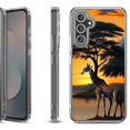 thumbnail image 1 of Shockproof Protective Phone Case Cover for Samsung Galaxy A17 5G, by OneToughShield - Giraffe Sunset, 1 of 5
