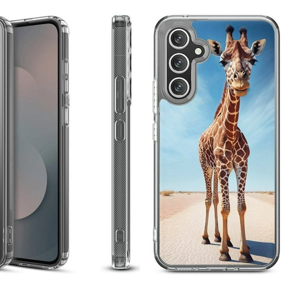 Shockproof Protective Phone Case Cover for Samsung Galaxy A17 5G, by OneToughShield - Giraffe
