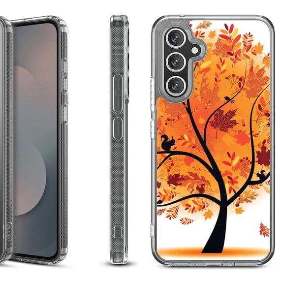 Shockproof Protective Phone Case Cover for Samsung Galaxy A17 5G, by OneToughShield - Golden Tree