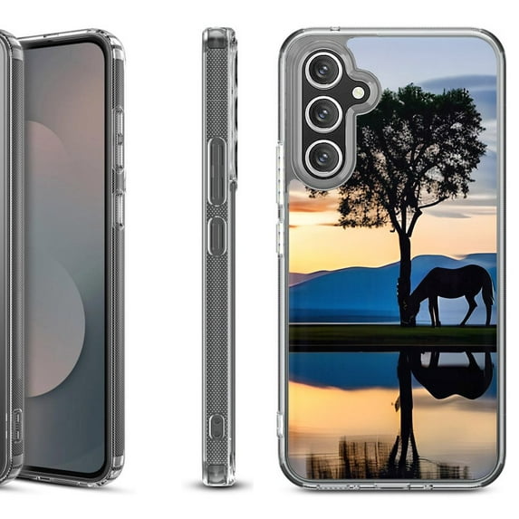Shockproof Protective Phone Case Cover for Samsung Galaxy A17 5G, by OneToughShield - Horse Tree