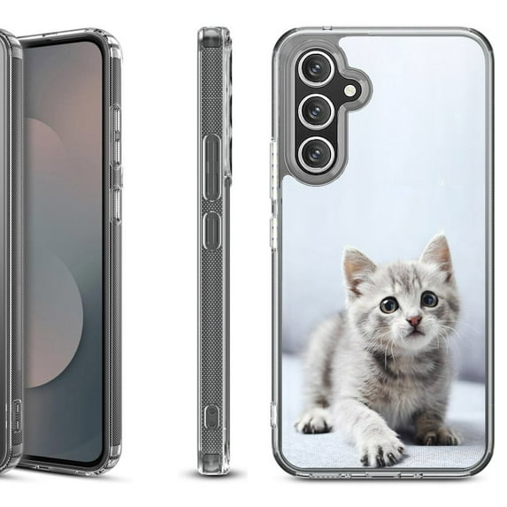 Shockproof Protective Phone Case Cover for Samsung Galaxy A17 5G, by OneToughShield - Kitty Cat