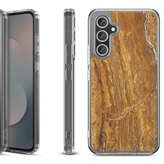 Shockproof Protective Phone Case Cover for Samsung Galaxy A17 5G, by OneToughShield - Marble / Earth