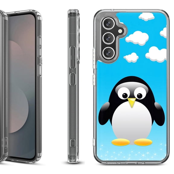 Shockproof Protective Phone Case Cover for Samsung Galaxy A17 5G, by OneToughShield - Penguin