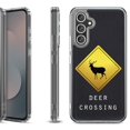 thumbnail image 1 of Shockproof Protective Phone Case Cover for Samsung Galaxy A17 5G, by OneToughShield - Road Sign Deer, 1 of 5