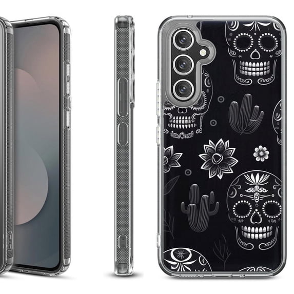 Shockproof Protective Phone Case Cover for Samsung Galaxy A17 5G, by OneToughShield - Skull Mix