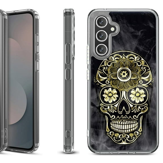 Shockproof Protective Phone Case Cover for Samsung Galaxy A17 5G, by OneToughShield - Skull Smoke