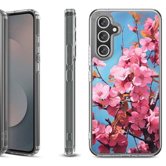 Shockproof Protective Phone Case Cover for Samsung Galaxy A17 5G, by OneToughShield - Spring Blossom