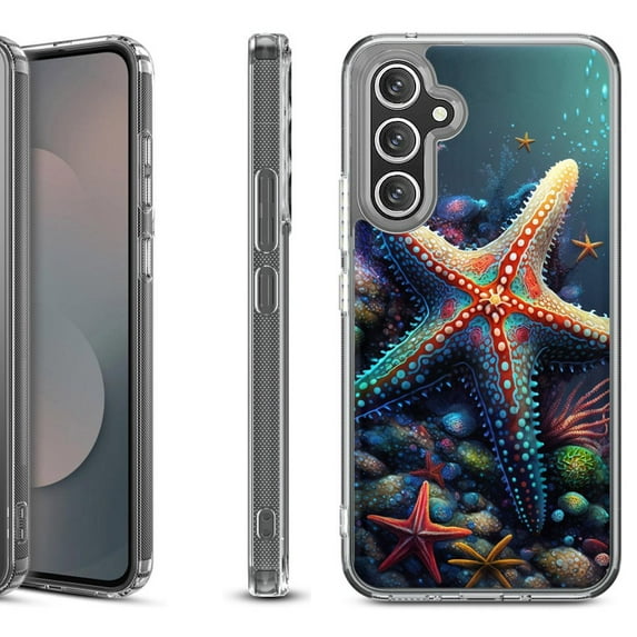 Shockproof Protective Phone Case Cover for Samsung Galaxy A17 5G, by OneToughShield - Starfish