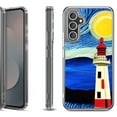 thumbnail image 1 of Shockproof Protective Phone Case Cover for Samsung Galaxy A17 5G, by OneToughShield - Starry Night Lighthouse, 1 of 5