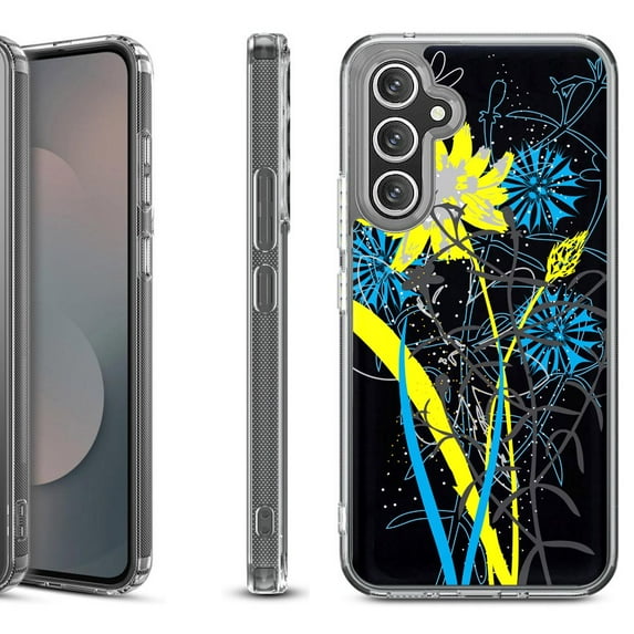 Shockproof Protective Phone Case Cover for Samsung Galaxy A17 5G, by OneToughShield - Wild Flowers