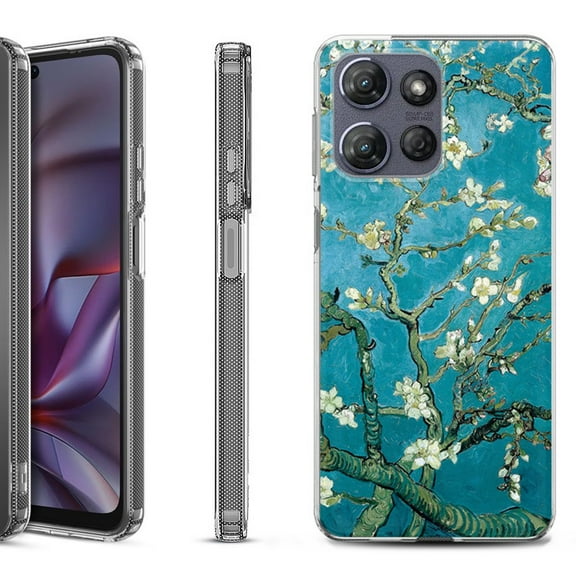 Shockproof Protective Phone Case for Motorola Moto G 5G 2025, by OneToughShield - Almond Blossom