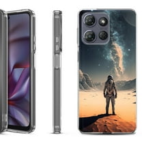 Shockproof Protective Phone Case for Motorola Moto G 5G 2025, by OneToughShield - Astronaut Milkyway