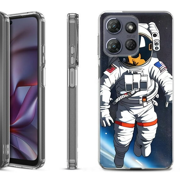 Shockproof Protective Phone Case for Motorola Moto G 5G 2025, by OneToughShield - Astronaut