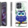 thumbnail image 1 of Shockproof Protective Phone Case for Motorola Moto G 5G 2025, by OneToughShield - Blue Owl, 1 of 5