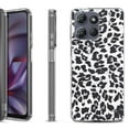 thumbnail image 1 of Shockproof Protective Phone Case for Motorola Moto G 5G 2025, by OneToughShield - Cheetah B/W, 1 of 5