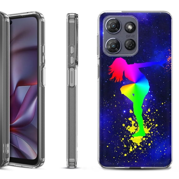 Shockproof Protective Phone Case for Motorola Moto G 5G 2025, by OneToughShield - Cosmos Dance
