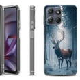 thumbnail image 1 of Shockproof Protective Phone Case for Motorola Moto G 5G 2025, by OneToughShield - Deer Winter, 1 of 5