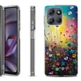 thumbnail image 1 of Shockproof Protective Phone Case for Motorola Moto G 5G 2025, by OneToughShield - Flower Field, 1 of 5
