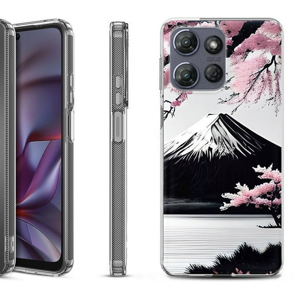 Shockproof Protective Phone Case for Motorola Moto G 5G 2025, by OneToughShield - Fuji Sakura