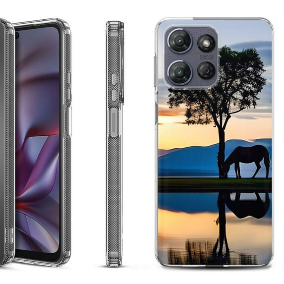 Shockproof Protective Phone Case for Motorola Moto G 5G 2025, by OneToughShield - Horse Tree
