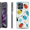thumbnail image 1 of Shockproof Protective Phone Case for Motorola Moto G 5G 2025, by OneToughShield - Ladybug Mix, 1 of 5